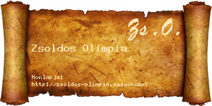 Zsoldos Olimpia névjegykártya